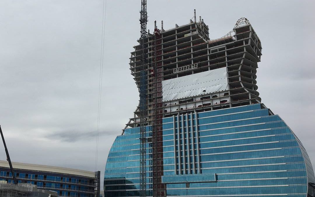 Guitar-Shaped Hotel At Seminole Hard Rock Will Have Giant Light Beams Visible From Miami Beach, Boca