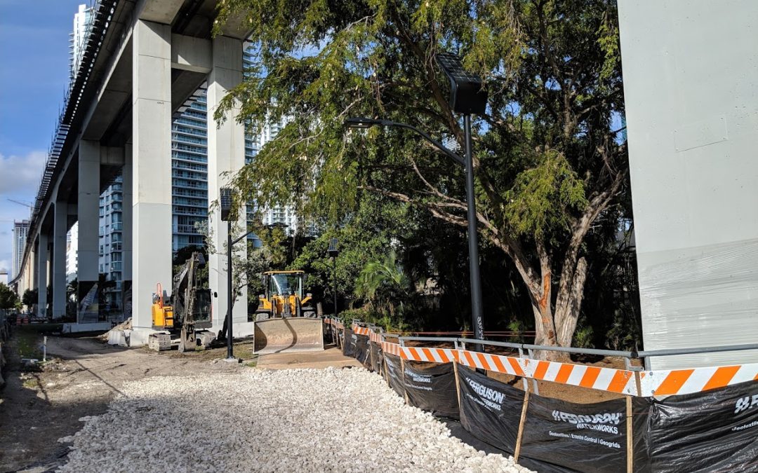 Photos: Construction Gets Underway On The Underline In Brickell