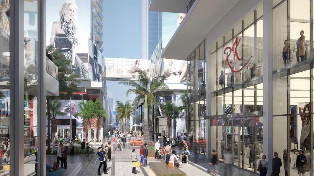 PHOTOS: GROUND FLOOR OF PARAMOUNT MIAMI WORLDCENTER, INCLUDING RETAIL SPACE LINING PROMENADE