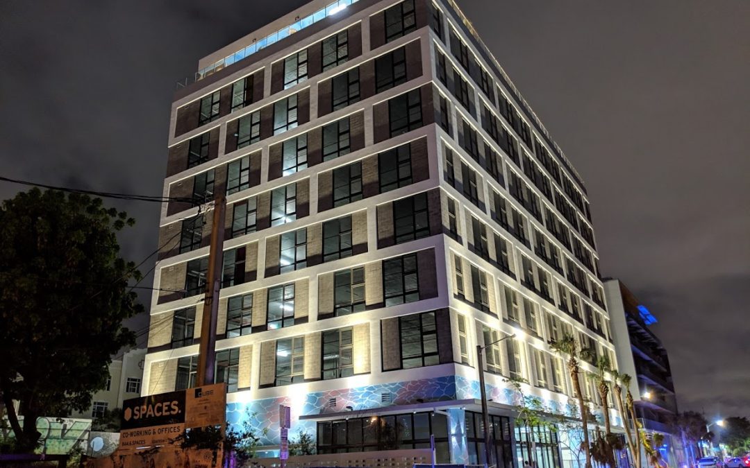 PHOTOS: ARQUITECTONICA-DESIGNED CUBE WYNWD COMPLETED, ONE OF THE FIRST NEW OFFICE BUILDINGS IN WYNWOOD