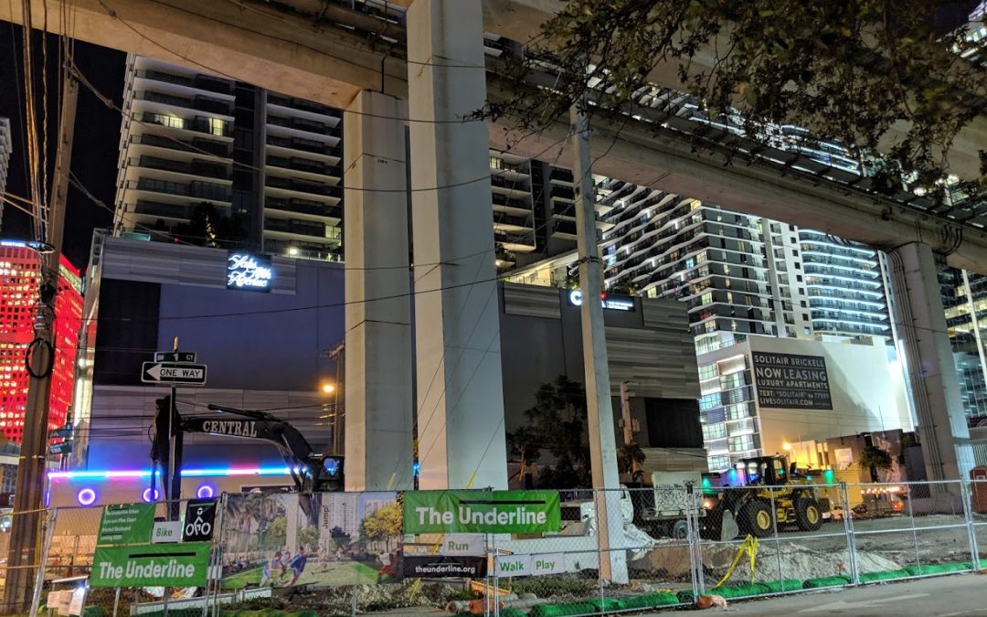 PHOTOS: SIGNAGE INSTALLED AT THE UNDERLINE CONSTRUCTION SITE IN BRICKELL