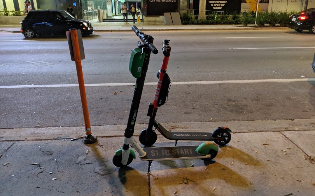 UP TO 300 ELECTRIC SCOOTERS ARE NOW ON DOWNTOWN MIAMI STREETS