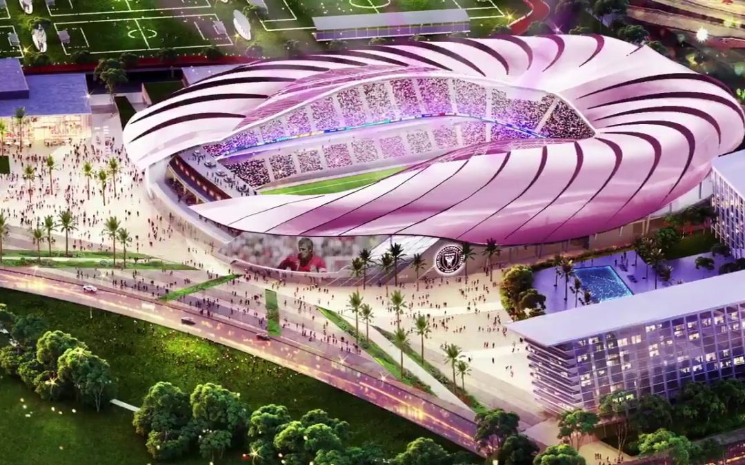 NEW RENDERINGS OF BECKHAM’S INTER MIAMI STADIUM, AFTER SOFTBANK ANNOUNCES OFFICE FOR $5B FUND HERE