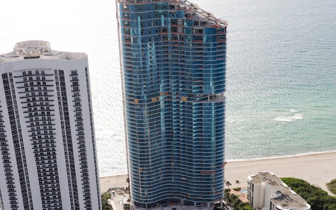 CONSTRUCTION PROGRESS AT RITZ CARLTON RESIDENCES SUNNY ISLES, WHERE ANOTHER PENTHOUSE JUST SOLD FOR $20M