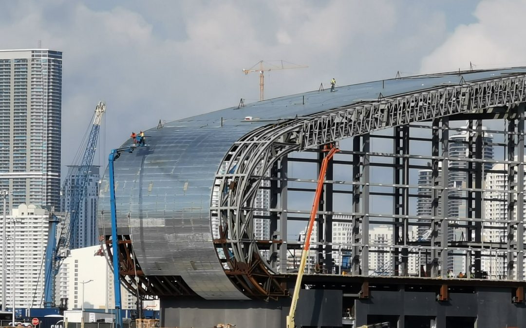 SKIN BEING INSTALLED AT NORWEGIAN’S ‘ICONIC’ $100M PEARL OF MIAMI CRUISE TERMINAL
