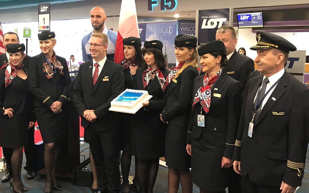 MIAMI’S FIRST FLIGHT TO POLAND TAKES OFF, WILL SERVE ALMOST 500,000 POLES IN FLORIDA