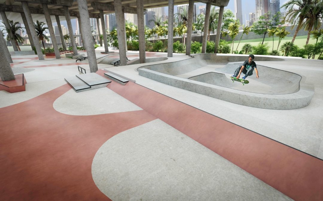 MIAMI’S FIRST EVER ‘SKATE PLAZA’ IS NOW UNDER CONSTRUCTION DOWNTOWN