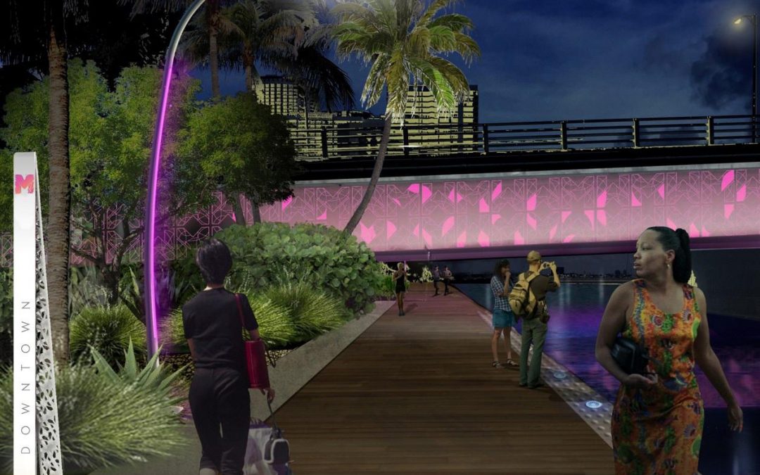 DOWNTOWN MIAMI GETTING A LIGHTED BAYWALK AS A SUPER BOWL LEGACY PROJECT