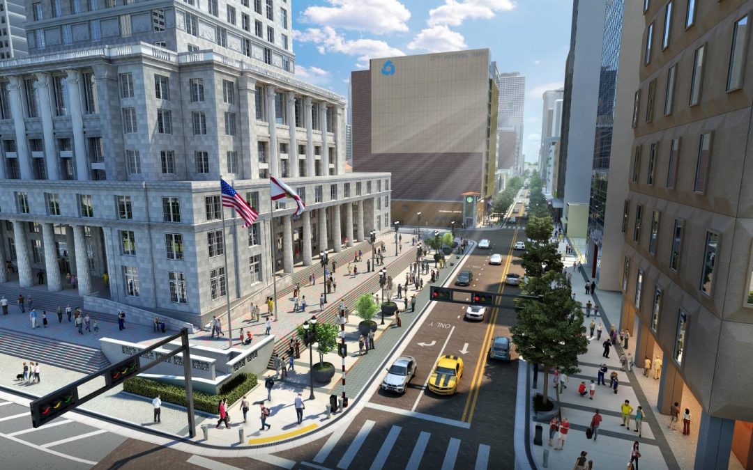 MIAMI TO BEGIN CURBLESS, PEDESTRIAN-FRIENDLY FLAGLER STREET REBUILD AFTER THE SUPER BOWL IN 2020