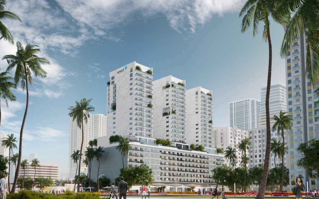 CONSTRUCTION IS UNDERWAY AT FIRST OF 3 SMART BRICKELL TOWERS AFTER DEVELOPER SECURES $24 MILLION LOAN