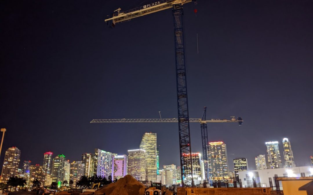 ROYAL CARIBBEAN’S GLOBAL HQ AT PORTMIAMI NOW RISING WITH THREE TOWER CRANES INSTALLED, WILL OFFER BREATHTAKING VIEWS OF MIAMI’S SKYLINE