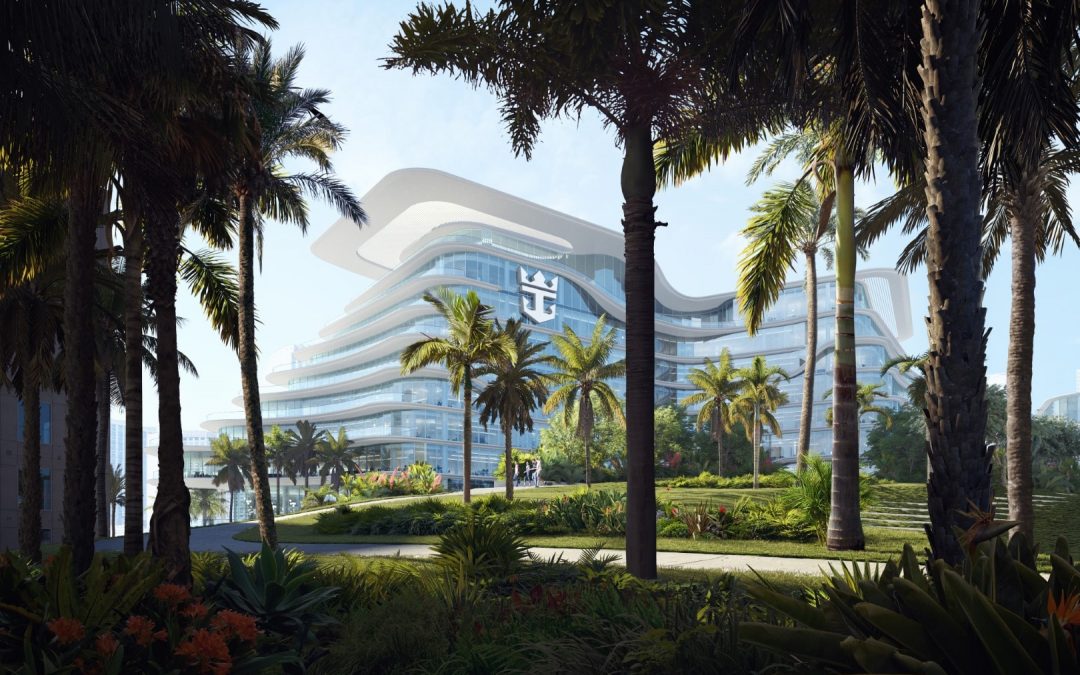ROYAL CARIBBEAN’S GIANT NEW MIAMI GLOBAL HEADQUARTERS NOW SEVERAL FLOORS OUT OF GROUND