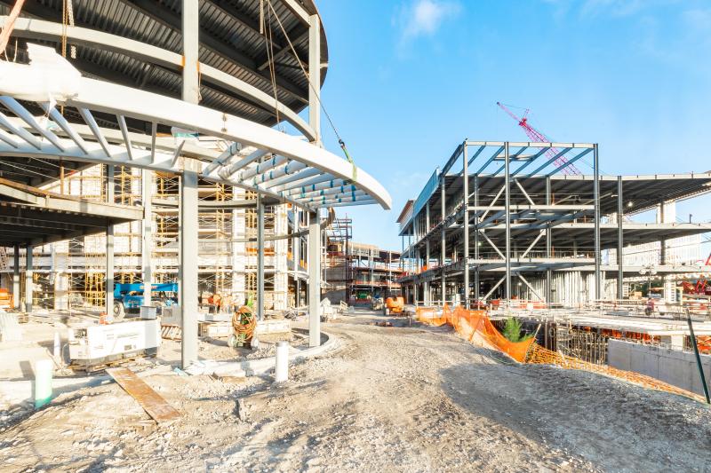 CONSTRUCTION PHOTOS OF ESPLANADE AT AVENTURA, WHICH WILL INCLUDE SHOPPING, FOOD HALL, RESTAURANTS & ENTERTAINMEN