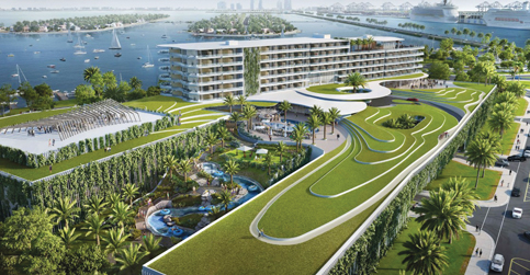 Jungle Island hotel squeezes past a city board