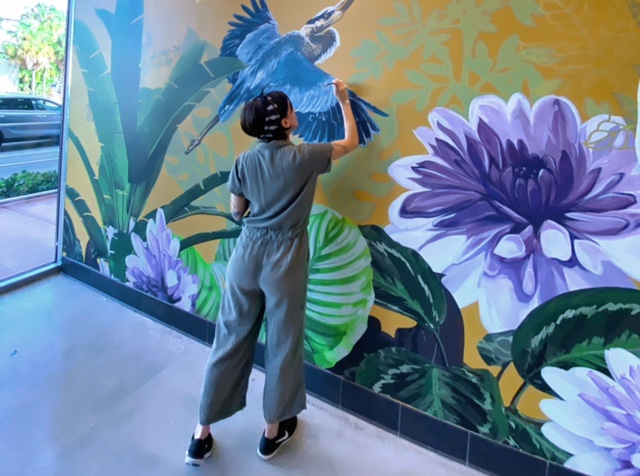 Designer-crafted floral-centric murals are headed to Miracle Mile